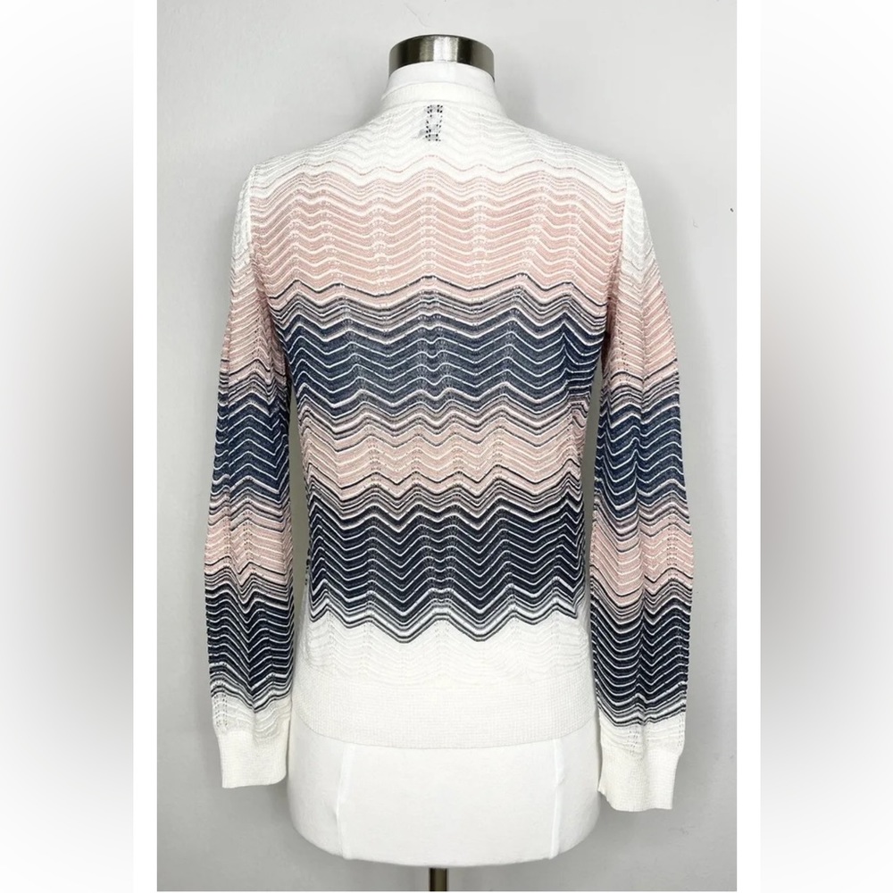 MISSONI Multicolored METALLIC BUTTON DOWN TOP. M - Picture 3 of 9